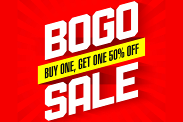 BOGO Sales Always get customers to purchase more glasses