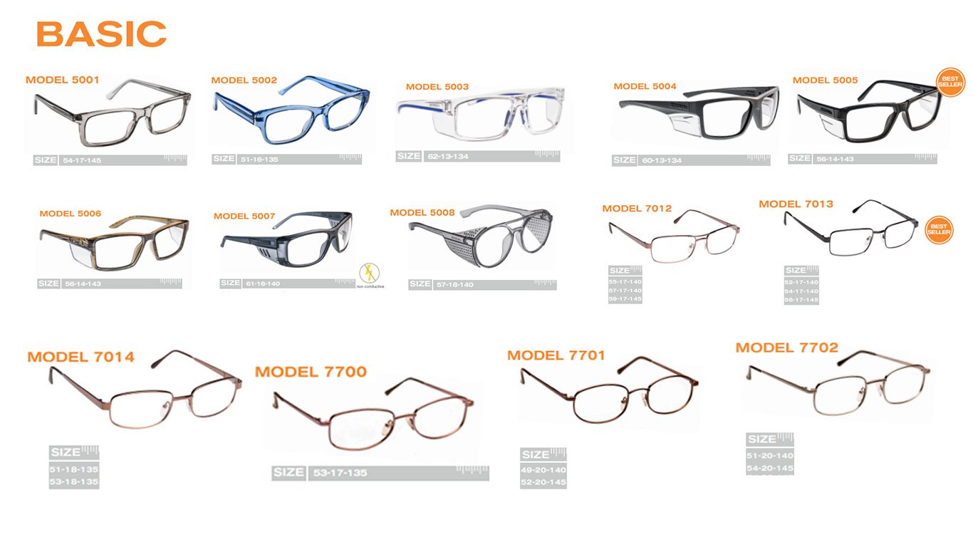 ArmouRx Basic Collection of safety frames available at IcareLabs