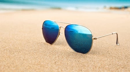 Solid mirror coated sunglasses are the perfect balance of fashion and protection
