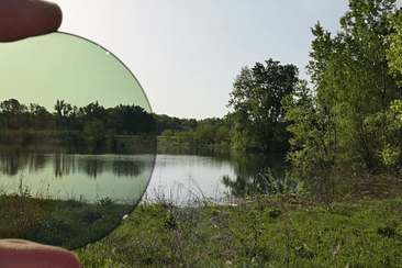 Green lenses are great for reducing glare in your glasses