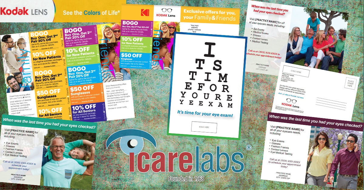 Kodak Lens Custom Prints And IcareLabs Are The Perfect Pair For Patients At Your Optical Dispensary!