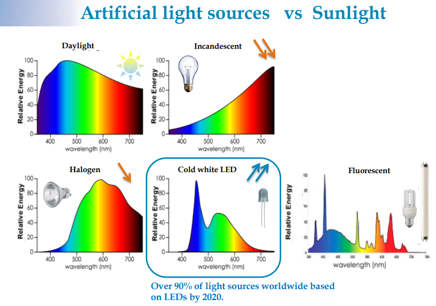 Artificial Light Sources vs Sunlight