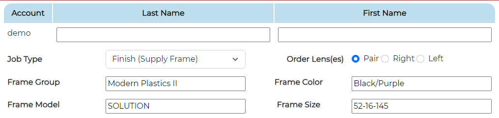 Modern Optical Frames can be ordered directly from your myIcareLabs account