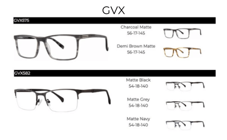 Modern Optical GVX frames now available at IcareLabs