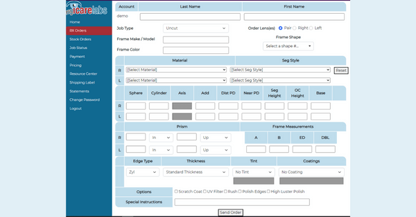 Placing an rx order