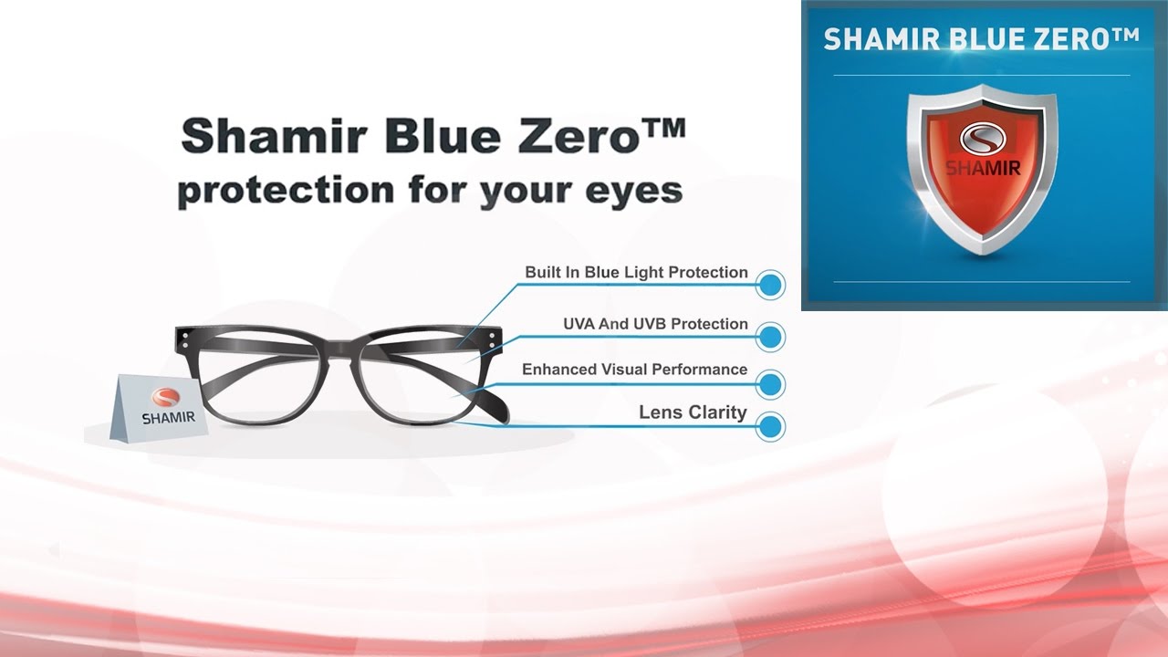 Shamir Blue Zero lenses processed in-house by IcareLabs