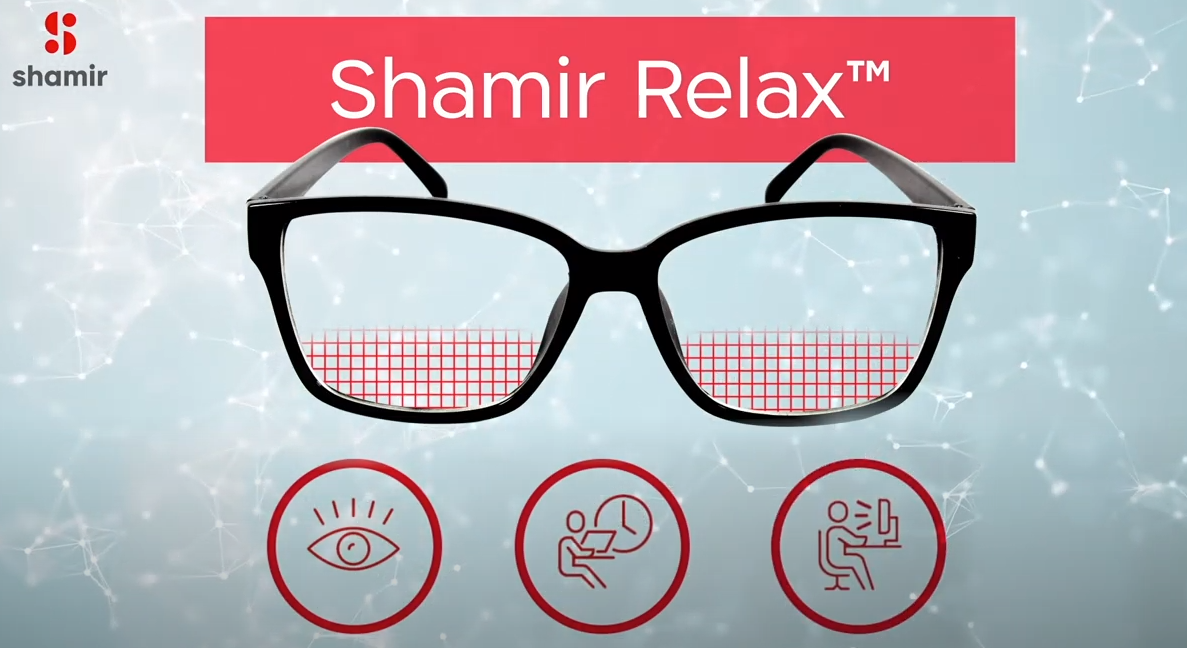 Shamir Relax lenses processed in-house by IcareLabs