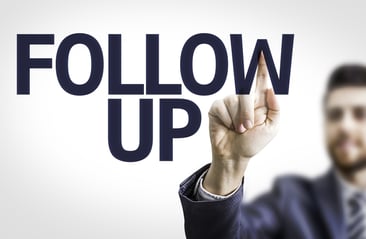 Follow up with your upset patient