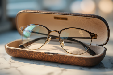 Store your glasses in a case to increase their longevity.