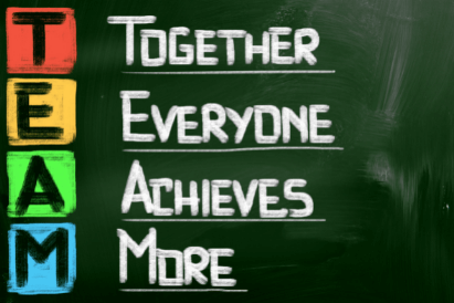 Together everyone achieves more when working as a team