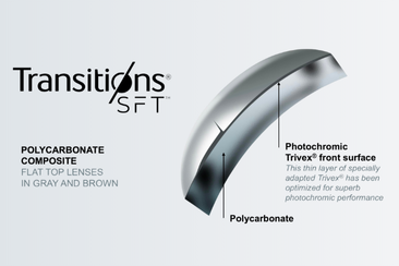 Transitions SFT lenses are available in Gray and Brown polycarbonate