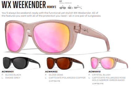 Weekender Womens Collection with Wiley X
